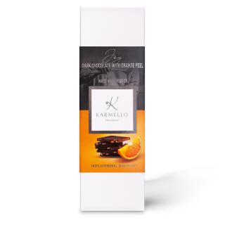 DARK CHOCOLATE WITH CANDIED ORANGE PEEL