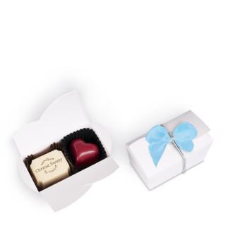 White Mini Coffret for a Boy's Baptism