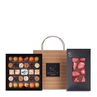 Gift bag with sweets for a boy