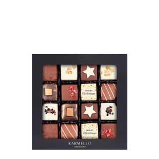 Christmas Collection of 16 Pralines – Merry Christmas